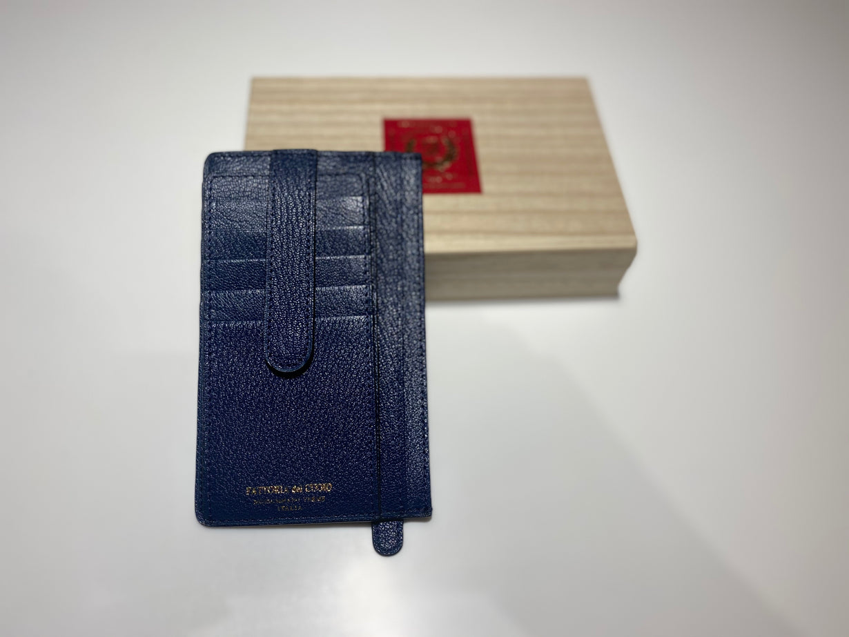 Goat Leather Card Wallet FATTORIA del CUOIO ( Small Size )