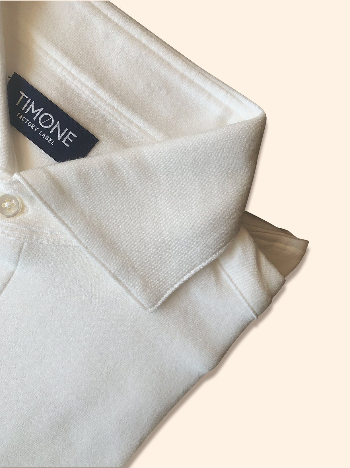 【TIMONE】■スノーホワイト　スマイルコットンPLUSドレスシャツ